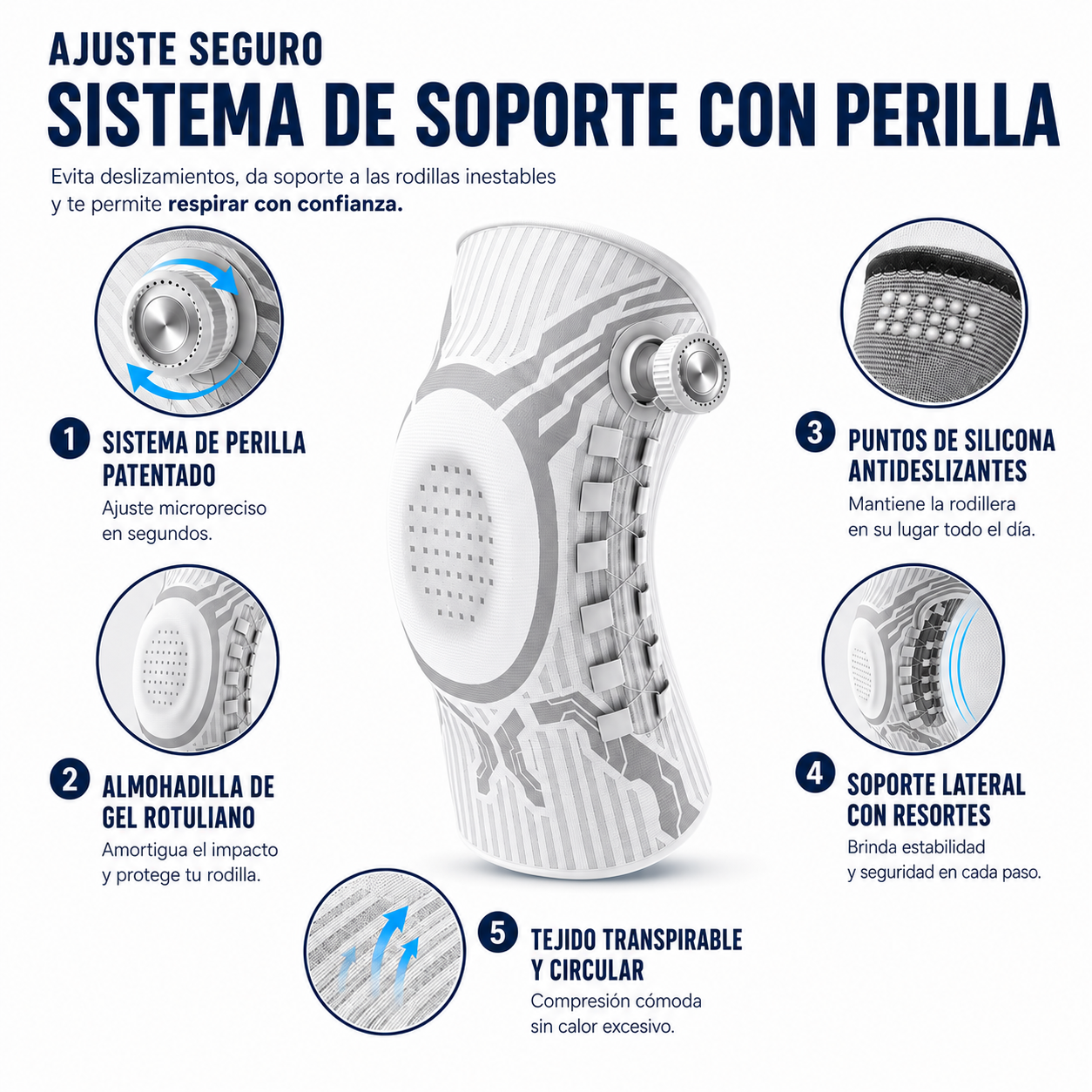 Flex care™ - Rodillera ajustable 360°